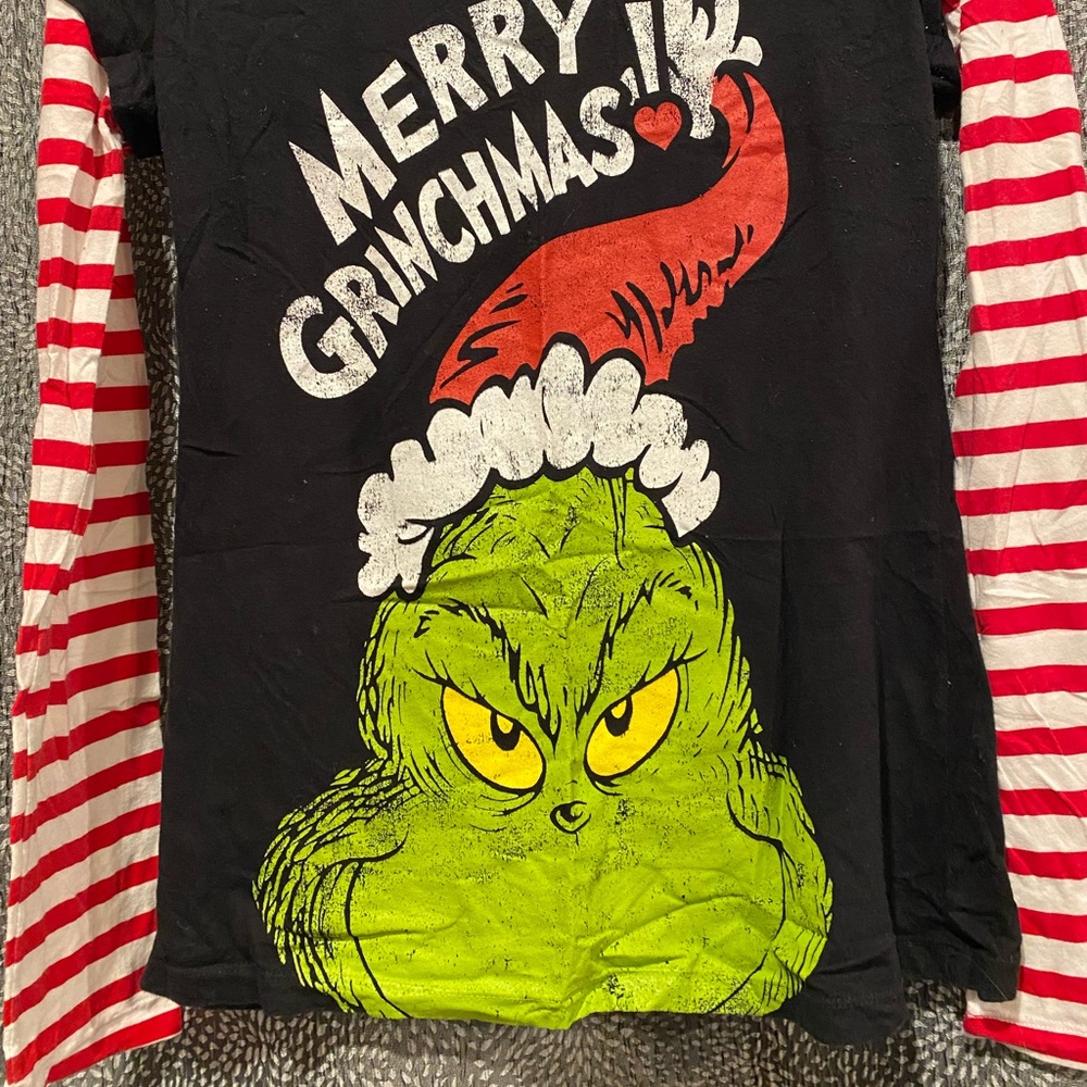Grinch Christmas Long Sleeve TShirt - Picture 2 of 4